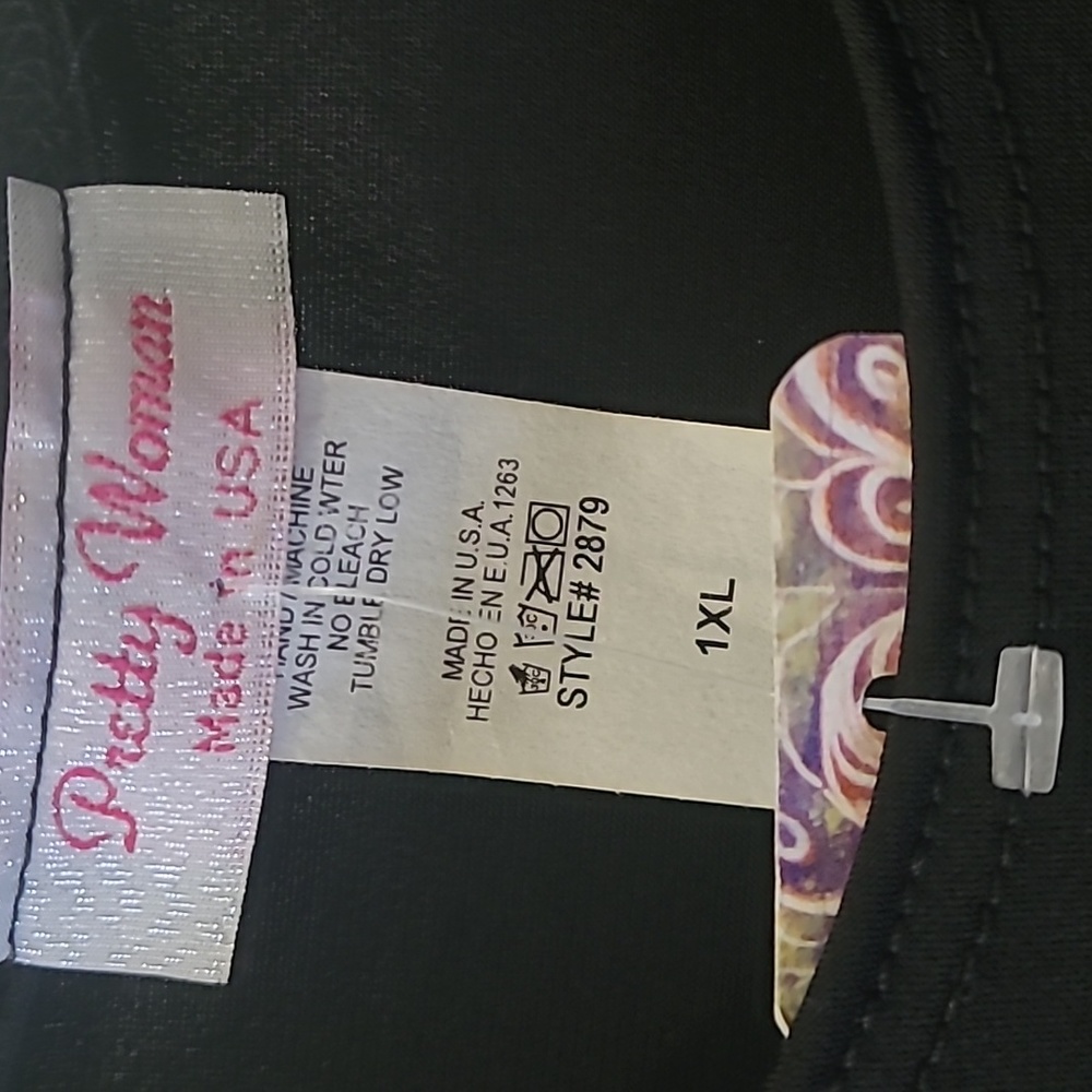 NWT Black Full Tank Top Size 1X - Picture 2 of 6